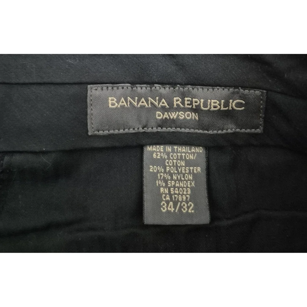 Banana Republic Dawson Dress Pants Men 34x32 Charcoal Gray Straight Leg